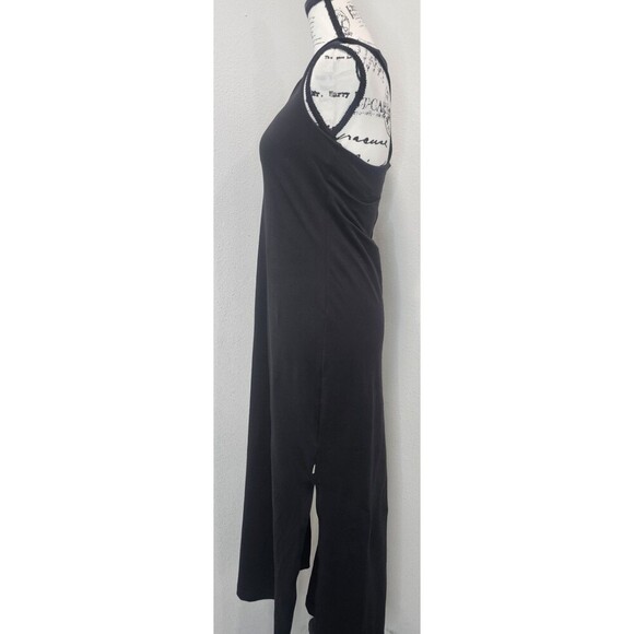 Vuori Halo Racerback Essential Tank Midi Dress Women’s L Black Built In Bra - Picture 4 of 14
